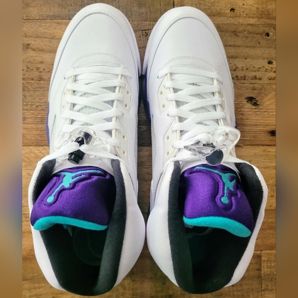 Nike Air Jordan 5 Retro Grape 2013 136027 108 Men's Size 11.5 Brand New - Picture 7 of 12